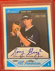 Sonny Gray [Autograph] #SG Baseball Cards 2007 Bowman Aflac Prices