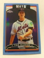 Tom Glavine [Blue Refractor] #31 Baseball Cards 2006 Topps Chrome Prices