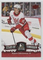 Simon Edvinsson [Red] Hockey Cards 2022 Upper Deck AHL Stars of Tomorrow Prices