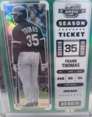 Frank Thomas [Green] Baseball Cards 2023 Panini Chronicles Contenders Optic Prices