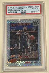 Zion Williamson [Premium Box Prizm] #296 Basketball Cards 2019 Panini Hoops Premium Stock Prices
