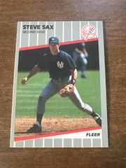 Steve Sax #U-52 Baseball Cards 1989 Fleer Update Prices