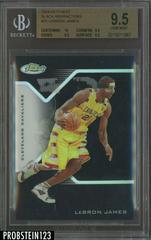 LeBron James [Black Refractor] Basketball Cards 2004 Finest Prices