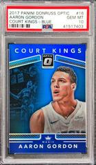 Aaron Gordon Blue #16 Basketball Cards 2017 Panini Donruss Optic Court Kings Prices