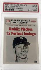 Haddix Pitches [12 Perfect Innings] #478 Baseball Cards 1961 NU Card Scoops Prices