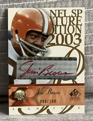 Jim Brown [Red] Football Cards 2003 SP Signature Signature Edition Prices