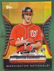 Bryce Harper [Hitting Gold Refractor] #196 Baseball Cards 2012 Topps Chrome Prices