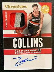 Zach Collins [Gold] #CA-ZCL Basketball Cards 2017 Panini Chronicles Autographs Prices