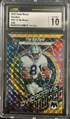 Tim Brown [Gold] #OS-12 Football Cards 2022 Panini Mosaic Overdrive Prices