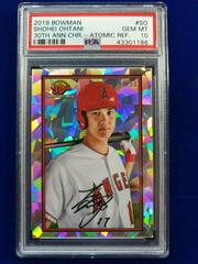Shohei Ohtani [Atomic Refractor] #B30-SO Baseball Cards 2019 Bowman 30th Anniversary Prices