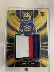 James Cook [Gold] #JS-15 Football Cards 2022 Panini Select Jumbo Rookie Swatches Prices