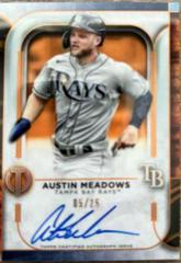 Austin Meadows [Orange] #TA-AM Baseball Cards 2022 Topps Tribute Autographs Prices