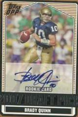 Brady Quinn [Autograph] Football Cards 2007 Topps Draft Picks & Prospects Prices