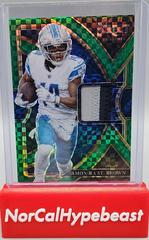Amon Ra St. Brown [Green] #SS-37 Football Cards 2022 Panini Select Swatches Prizm Prices