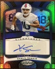 Khalil Shakir [Green] #RS-KS Football Cards 2022 Panini Certified Rookie Signatures Prices