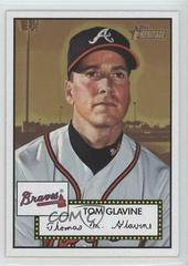 Tom Glavine [Black Back] #33 Baseball Cards 2001 Topps Heritage Prices