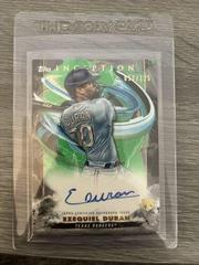Ezequiel Duran [Green] Baseball Cards 2023 Topps Inception Rookie and Emerging Stars Autographs Prices