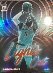 LeBron James [Red] Basketball Cards 2022 Panini Donruss Optic Lights Out Prices