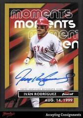 Ivan Rodriguez [Gold] #FMA-IR Baseball Cards 2023 Topps Finest Moments Autographs Prices