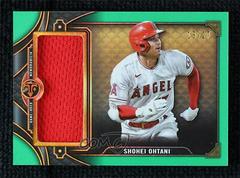 Shohei Ohtani [Emerald] #SJR1-SO1 Baseball Cards 2022 Topps Triple Threads Single Jumbo Relics Prices