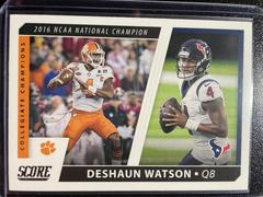 DeShaun Watson Football Cards 2021 Panini Score Collegiate Champions Prices
