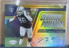 Maxx Crosby [Gold] Football Cards 2022 Panini Certified Potential Signatures Prices