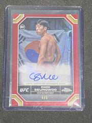 Choi SeungWoo [Red Refractor] #CRA-SWC Ufc Cards 2024 Topps Chrome UFC Rookie Autograph Prices