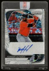 Yordan Alvarez [White Donut Circles Prizm] Baseball Cards 2020 Panini Prizm Rookie Autographs Prices