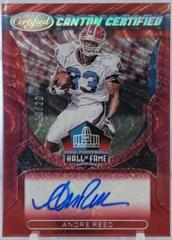 Andre Reed [Red Etch] #CCS-AR Football Cards 2022 Panini Certified Canton Signatures Prices
