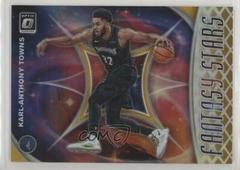 Karl Anthony Towns [Gold] #1 Basketball Cards 2019 Panini Donruss Optic Fantasy Stars Prices