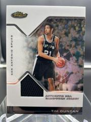 Tim Duncan [Jersey Green XFractor] #104 Basketball Cards 2004 Finest Prices
