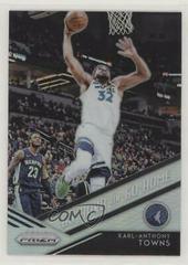 Karl Anthony Towns [Silver] Basketball Cards 2018 Panini Prizm Go Hard or Go Home Prices