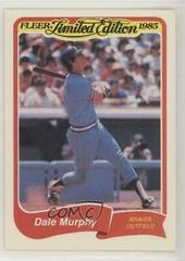 Dale Murphy Baseball Cards 1985 Fleer Limited Edition Prices