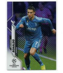 Cristiano Ronaldo [Purple Carbon Fiber Refractor] #100 Soccer Cards 2019 Topps Chrome UEFA Champions League Prices