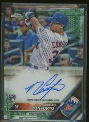 Michael Conforto [Refractor] #RA-MC Baseball Cards 2016 Topps Chrome Rookie Autographs Prices