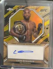 Leon Edwards [Gold Refractor] #MOC-LED Ufc Cards 2024 Topps Chrome UFC Marks of Champions Autograph Prices