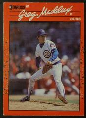 Greg Maddux Baseball Cards 1990 Donruss Aqueous Test Prices
