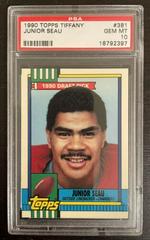 Junior Seau Football Cards 1990 Topps Tiffany Prices