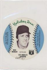 Rick Monday Baseball Cards 1977 Holiday Inn Discs Prices
