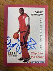 Larry Johnson [Autograph] #45 Basketball Cards 1991 Courtside Prices