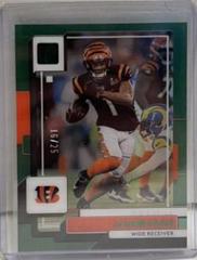 Ja'Marr Chase [Green] #11 Football Cards 2022 Panini Clearly Donruss Prices