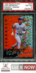 Alex Rodriguez [Moment Orange] #E13 Baseball Cards 1998 Pinnacle Epix Prices