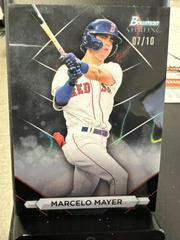 Marcelo Mayer [Black Lava] Baseball Cards 2023 Bowman Sterling Prices