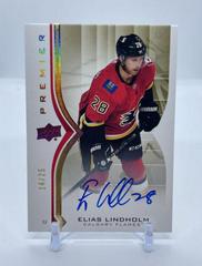 Elias Lindholm [Gold Spectrum Autograph] #18 Hockey Cards 2020 Upper Deck Premier Prices