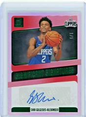 Shai Gilgeous Alexander [Green] Basketball Cards 2018 Panini Donruss Significant Signatures Prices