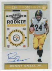 Benny Snell Jr. [Autograph] #104 Football Cards 2019 Panini Contenders Optic Prices
