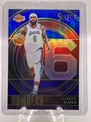 LeBron James [Blue Prizm] Basketball Cards 2021 Panini Select Numbers Prices
