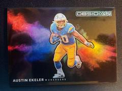 Austin Ekeler Football Cards 2022 Panini Obsidian Color Blast Black Prices