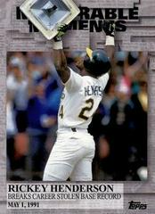 Rickey Henderson Baseball Cards 2017 Topps Memorable Moments Prices