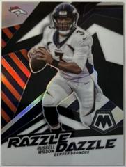 Russell Wilson Football Cards 2022 Panini Mosaic Razzle Dazzle Prices